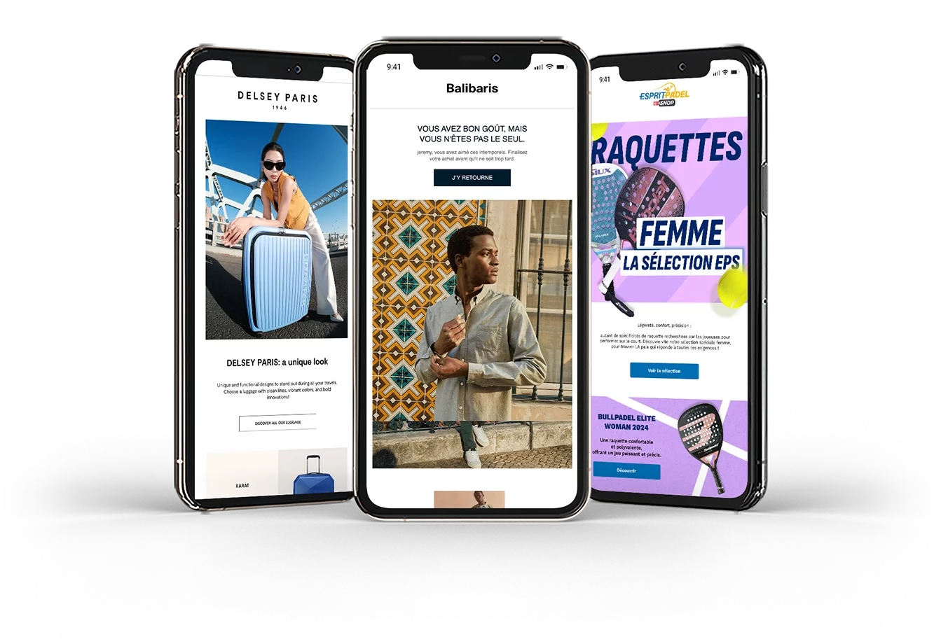 mockup de trois newsletters