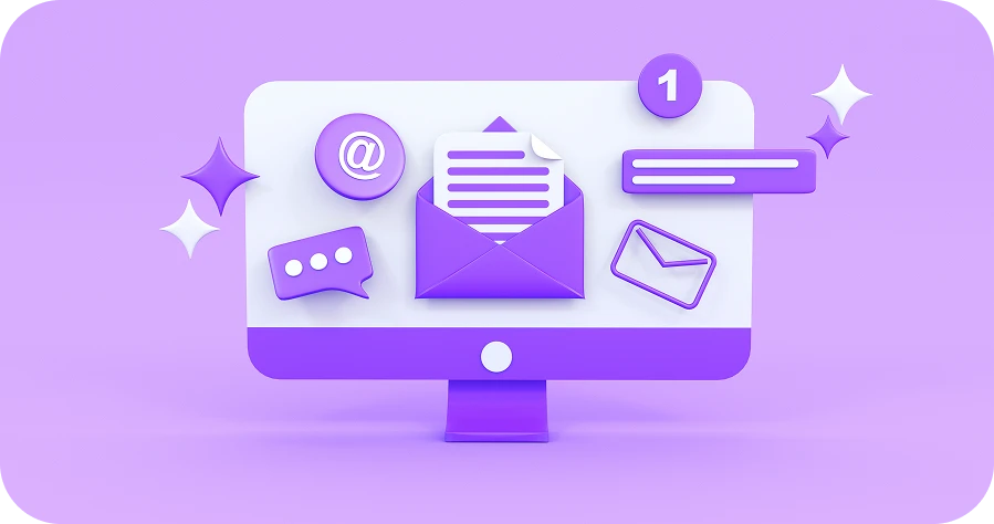 e-mail sur écran